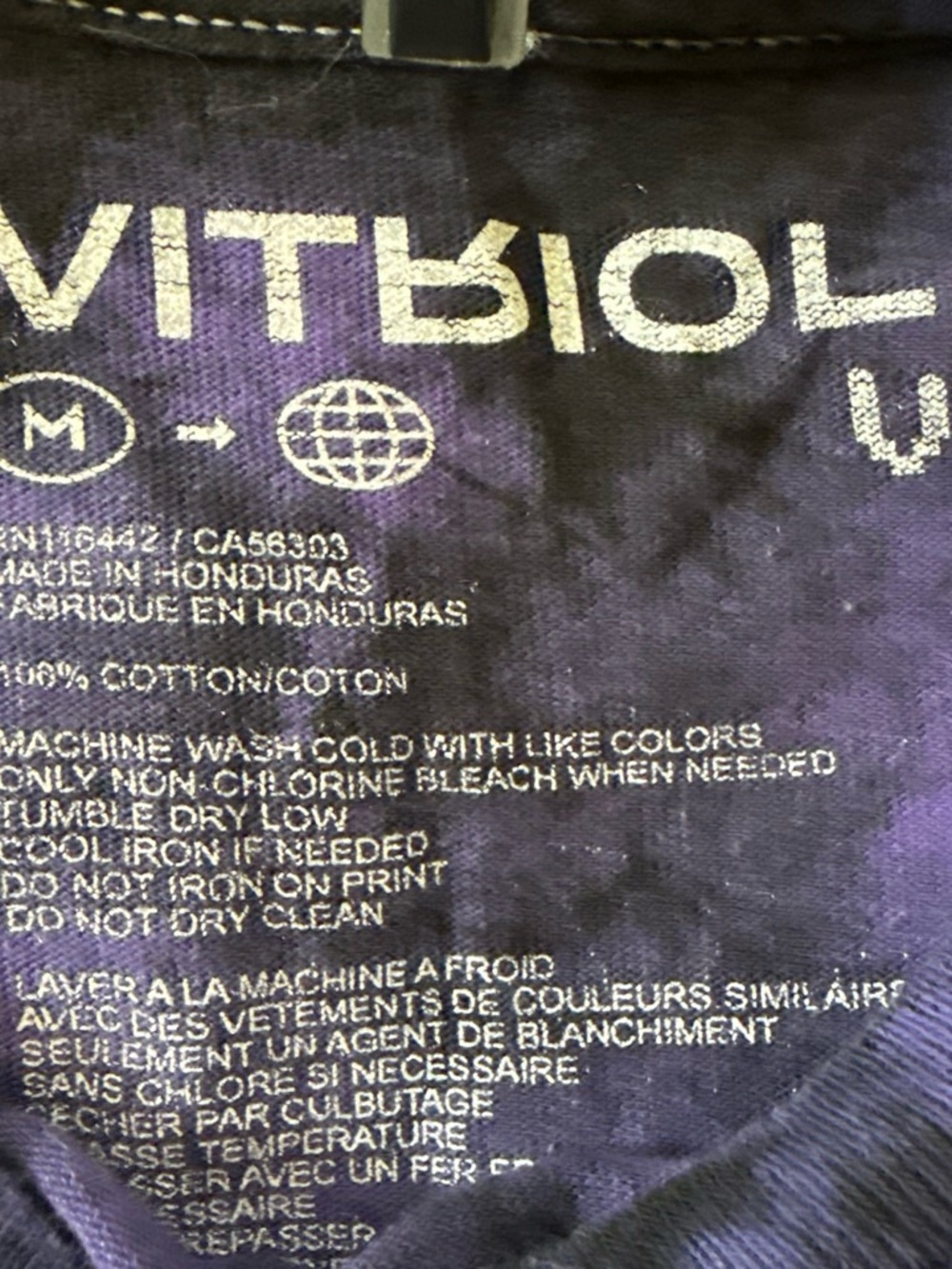 Kids Purple Tie-Dye 'Chaos' Graphic Tee - Picture 3 of 3